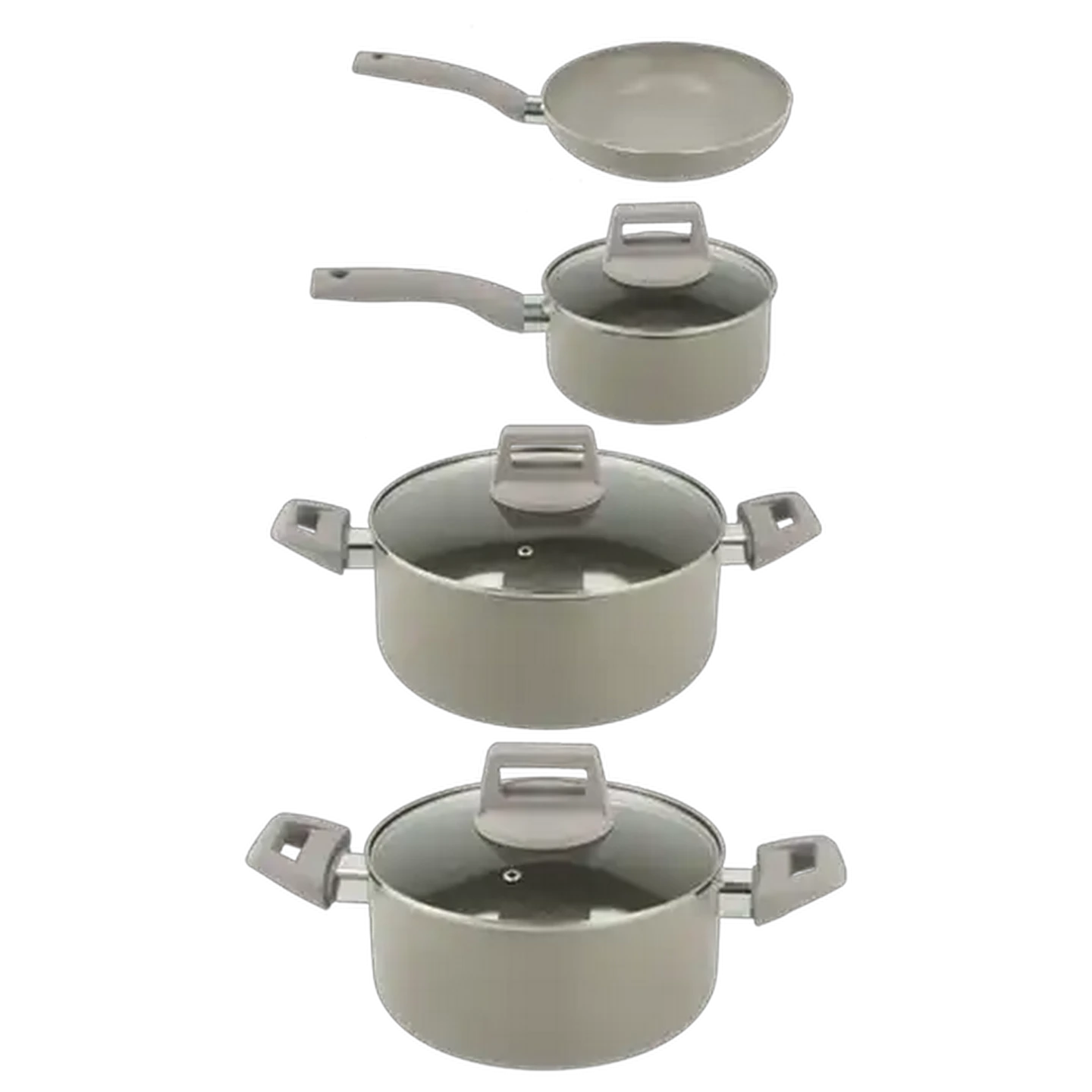 Image of Quisimo Pressed Aluminium Cookware Set 7-Piece