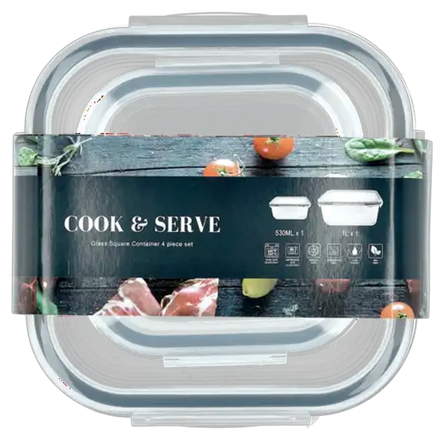 Image of Cook & Serve Square Container Set 2pc
