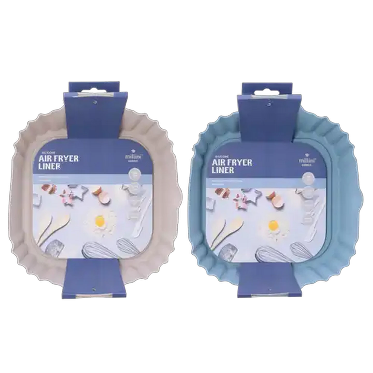 Image of Millini Silicone Airfryer Liner 20 x 20 x 6cm (Colour May Vary)