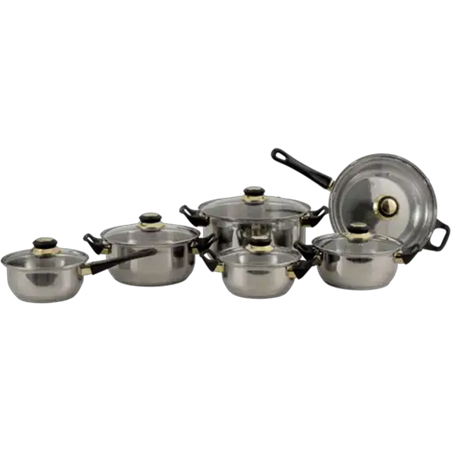 Image of Silver Steam Cookware Set 12 Piece