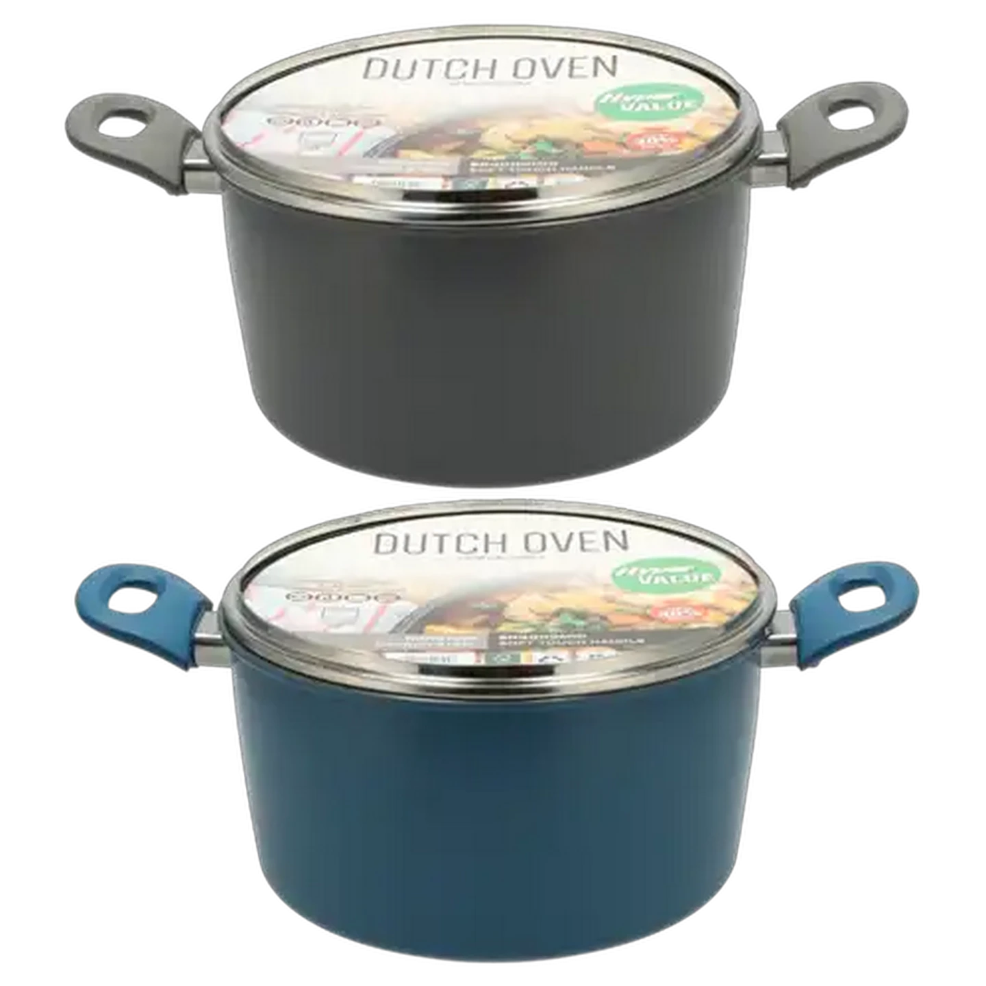 Image of Hyper Value Carbon Steel Casserole Pot 24cm (Colour May Vary)
