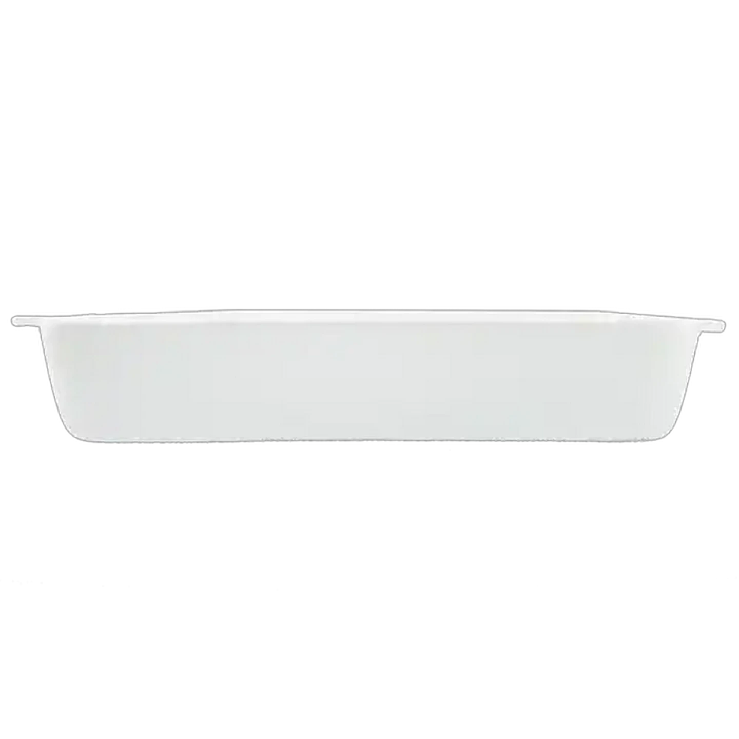 Image of Rectangular White Porcelain Baker With Handles 35cm