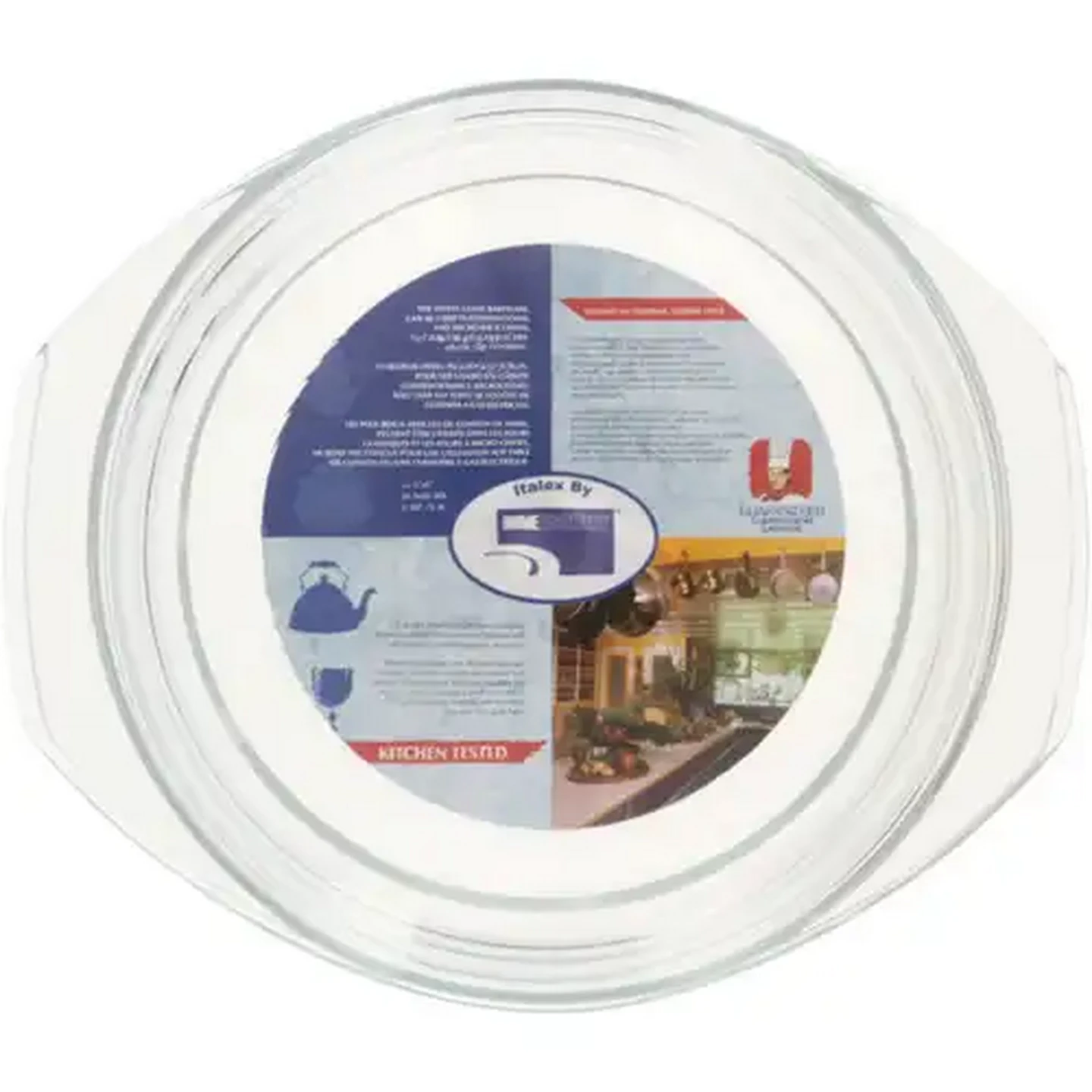 Image of Home Discovery Round Casserole Dish with Lid 2L