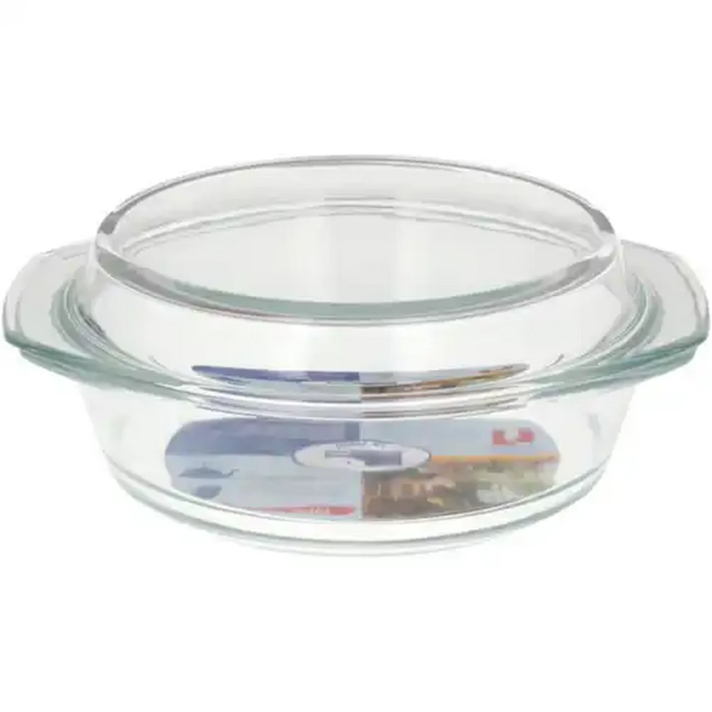 Image of Home Discovery Round Casserole Dish with Lid 2L