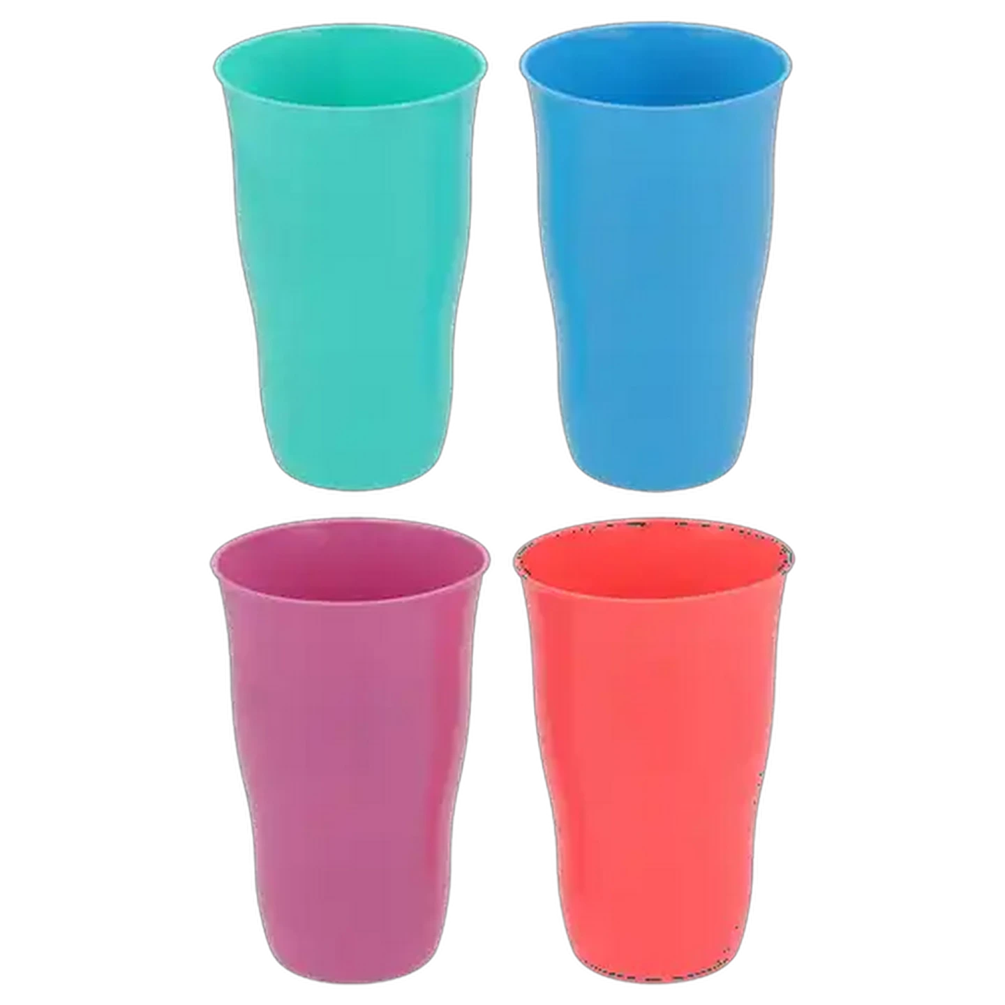 Image of Bright Plastic Picnic Stackable Tumbler Set 650ml 4-Pack (Colour May Vary)