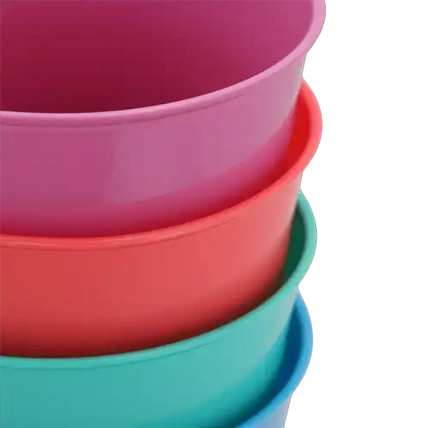 Image of Bright Plastic Picnic Stackable Tumbler Set 650ml 4-Pack (Colour May Vary)