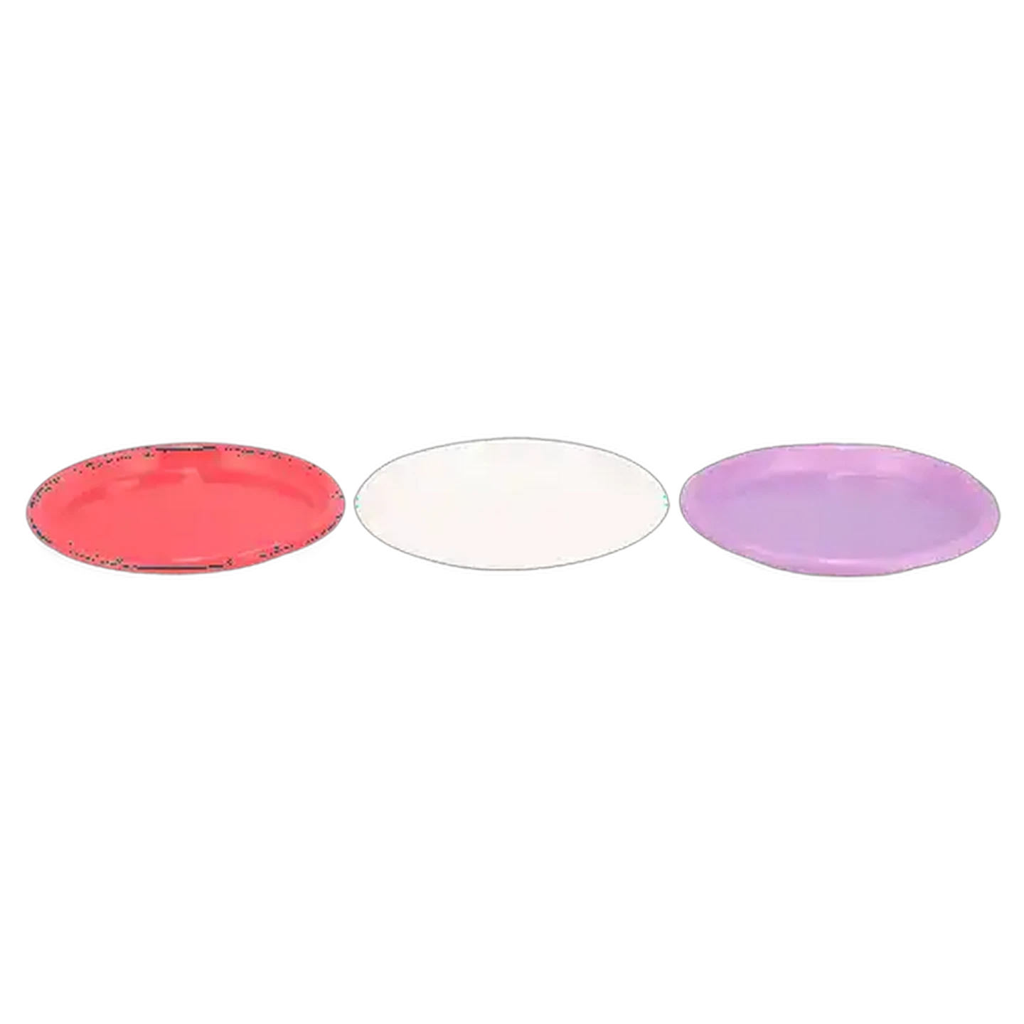 Image of Bright Plastic Picnic Stackable Plate Set 6-Pack (Colour May Vary)