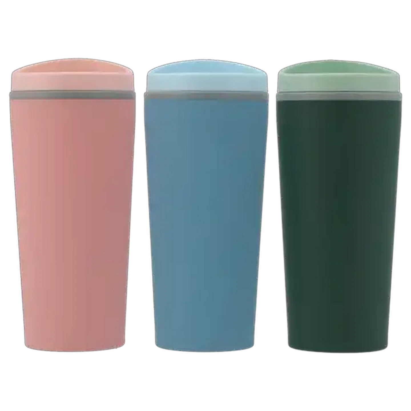 Image of Retro Plastic Travel Mug 450ml (Colour May Vary)