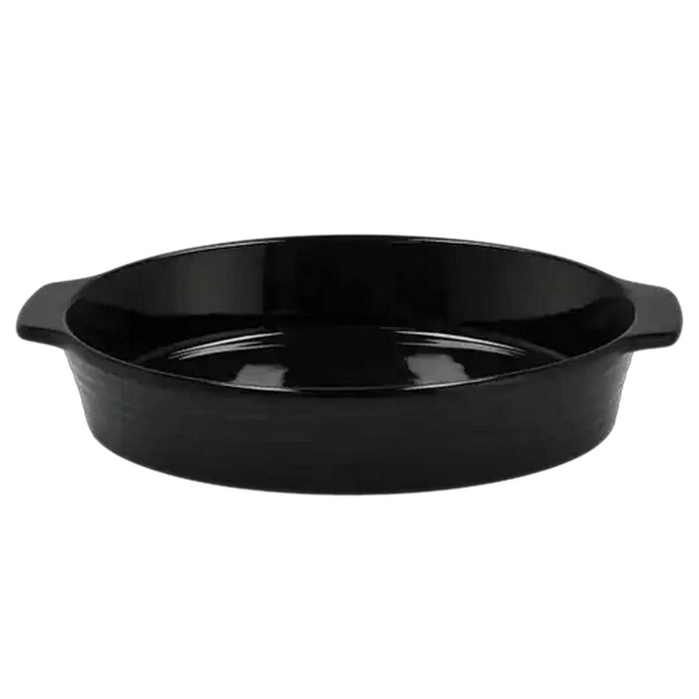 Image of Embossed Black Baker Oval Casserole 36cm
