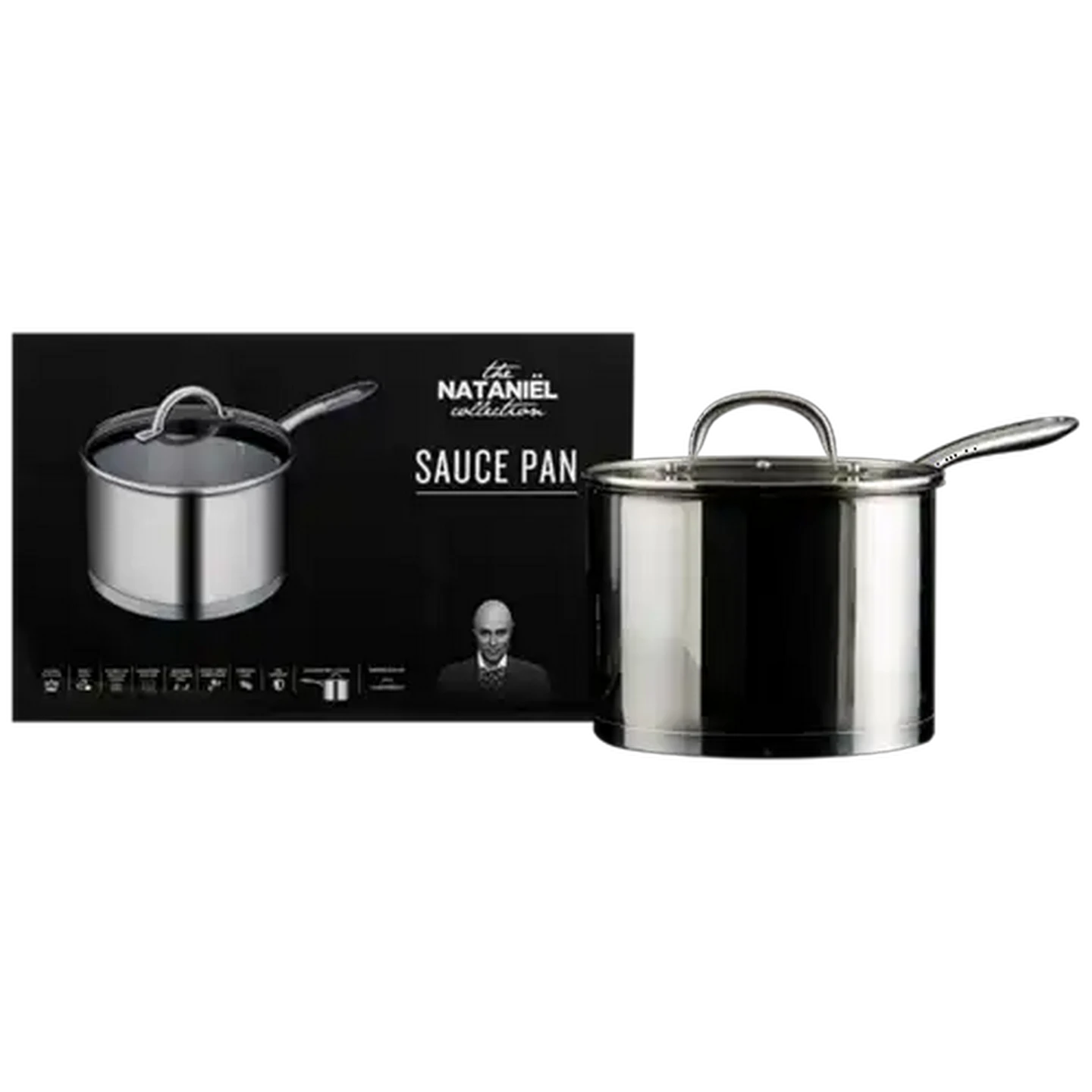 Image of The Nataniël Collection Stainless Steel Sauce Pot 20cm