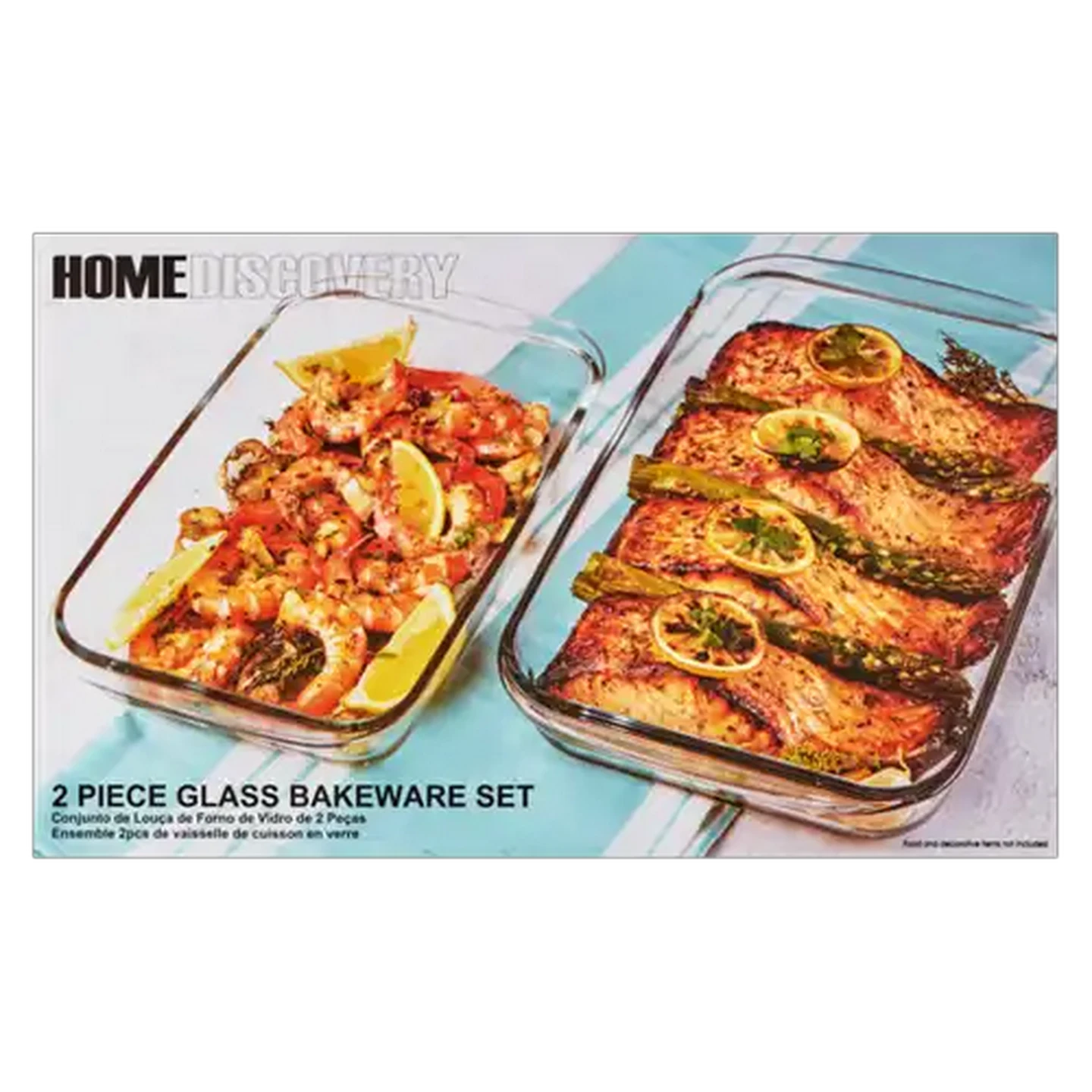 Image of Home Discovery Glass Bakeware Set 2 Piece