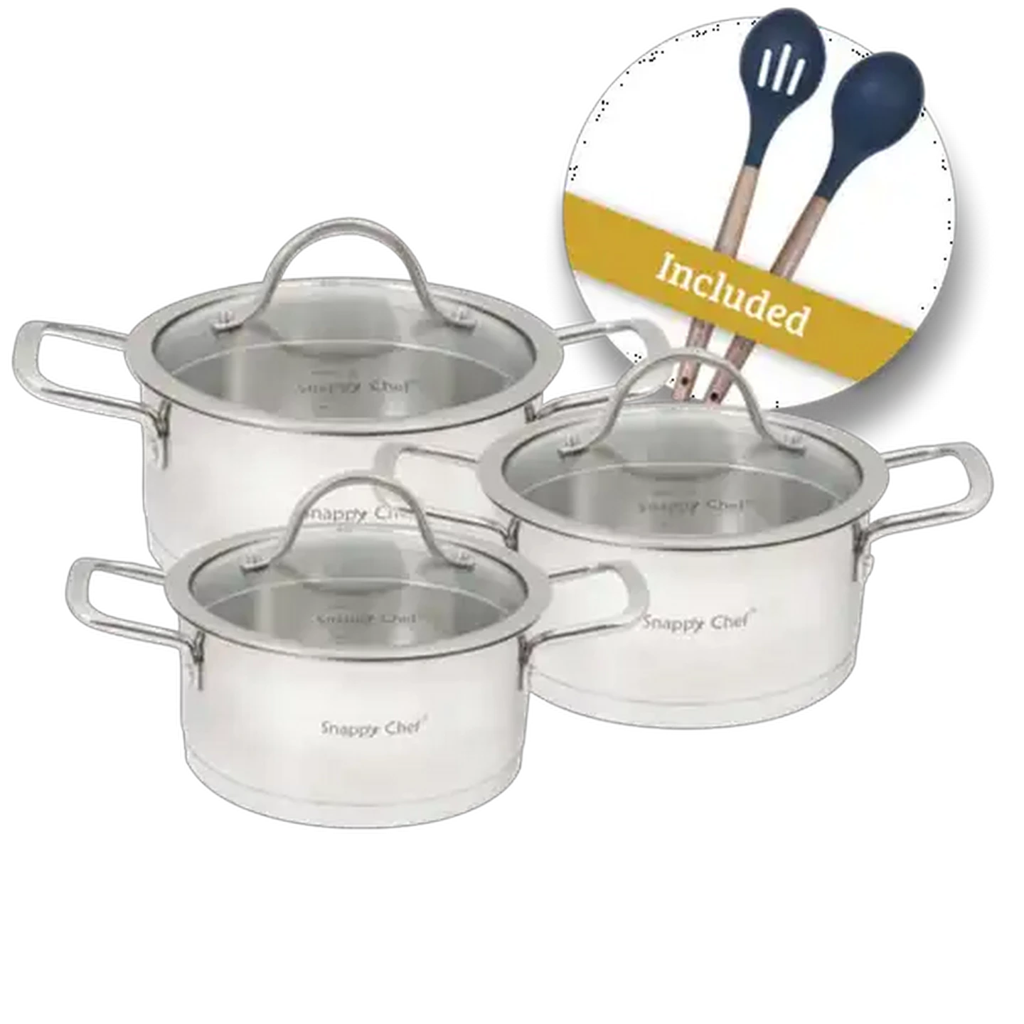 Bishop & ANAPERENNA 2021 セット Checkers Sixty60 | Snappy Chef Platinum Cookware Set 6 Piece