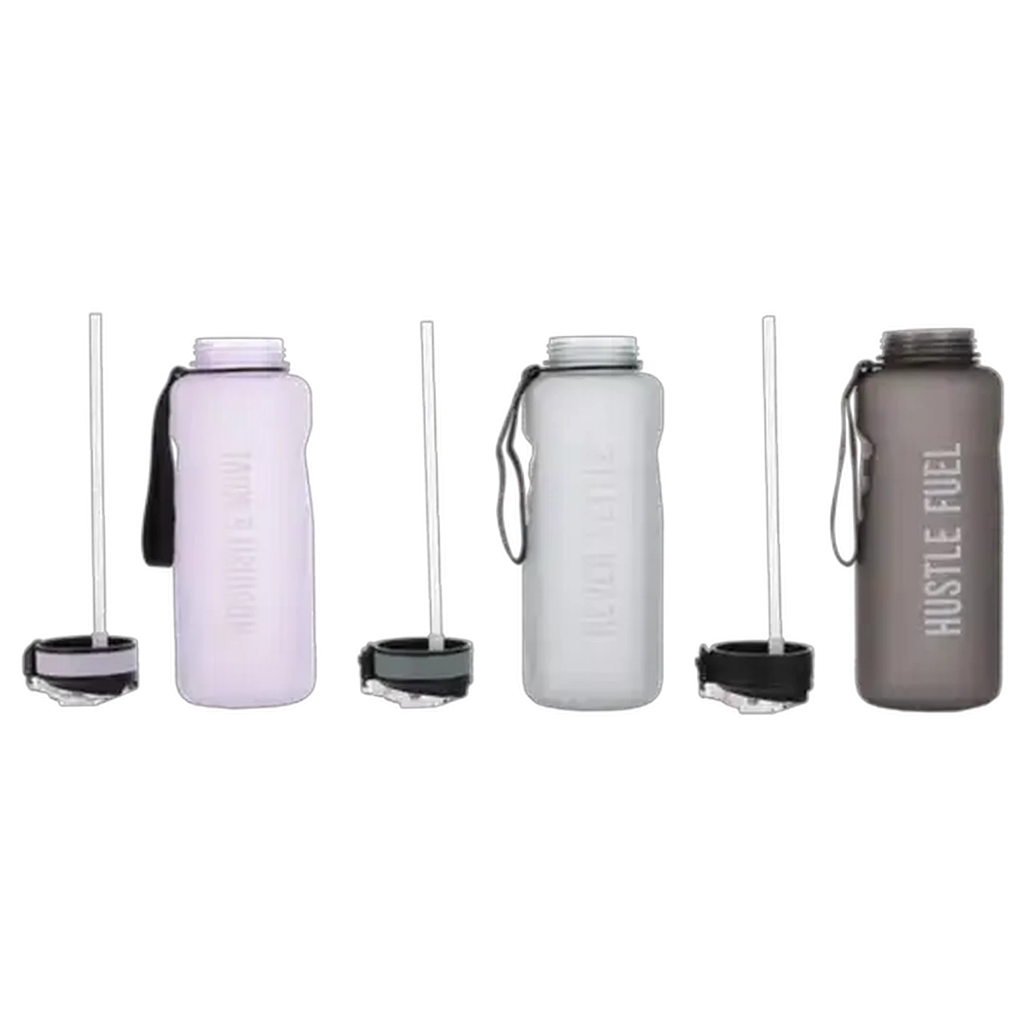 Image of Storm Fit Plastic Bottle with Straw 1.5L (Colour May Vary)