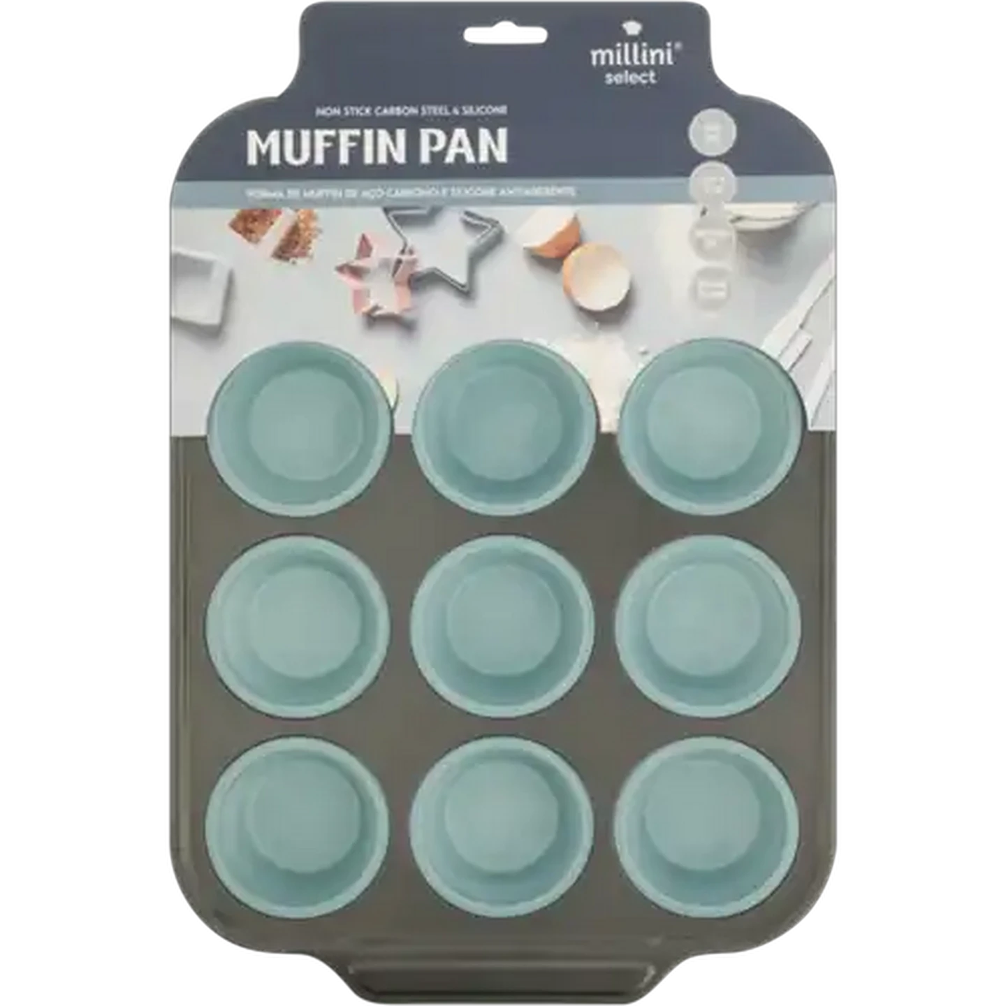 Image of Millini 12-Cup Muffin Pan 1s (Colour May Vary)
