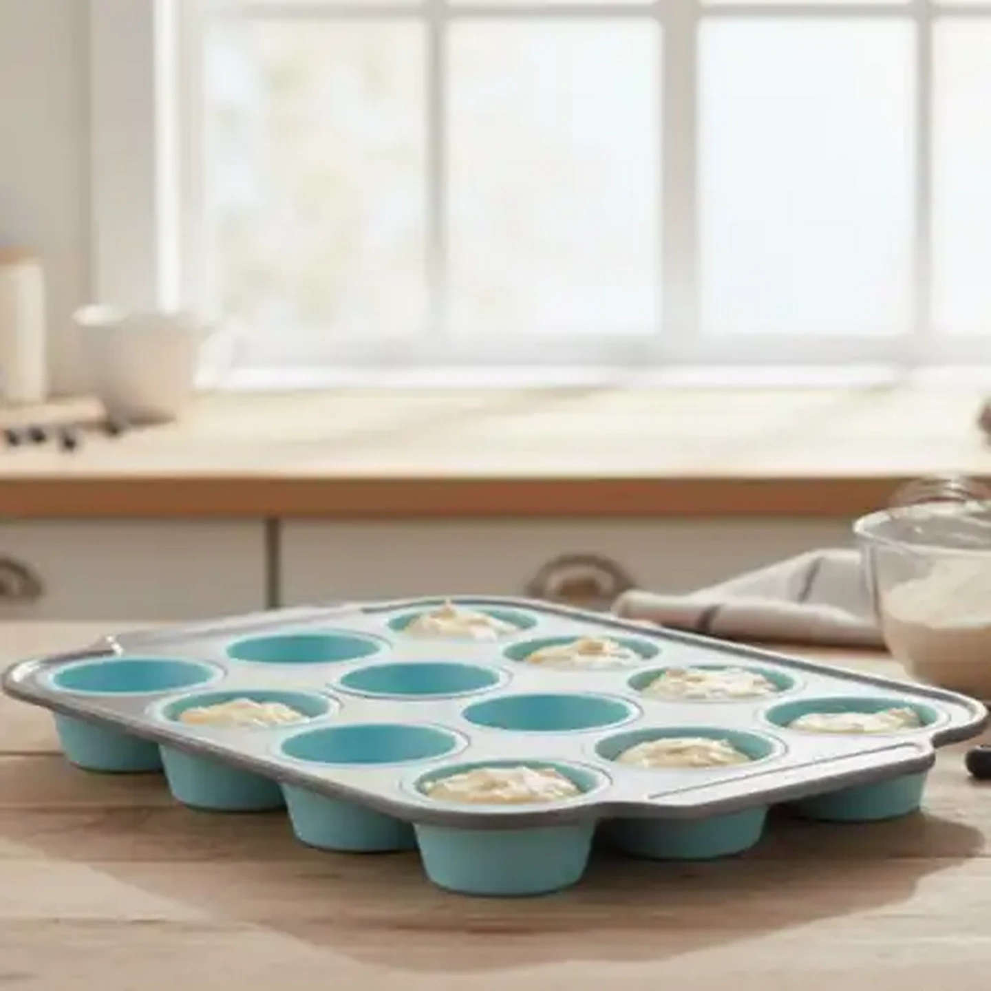 Image of Millini 12-Cup Muffin Pan 1s (Colour May Vary)