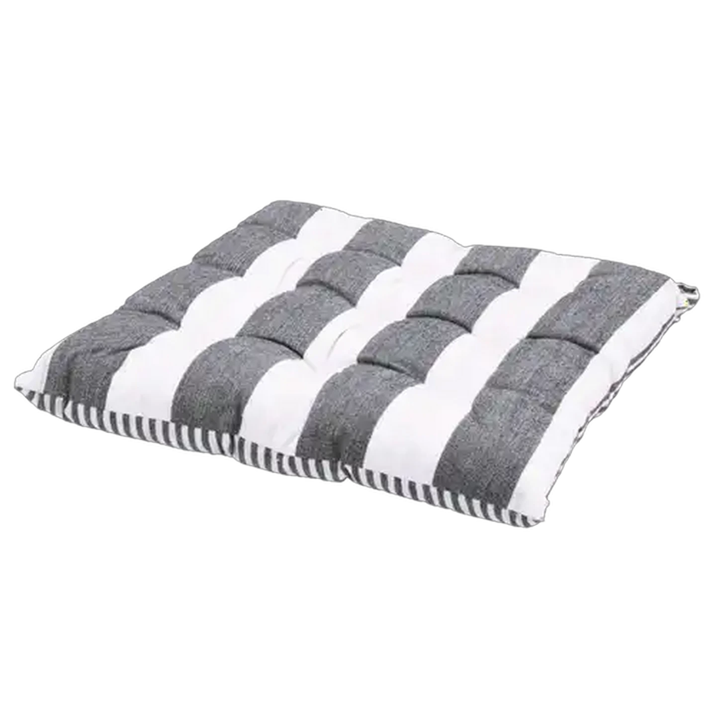 Image of Essentials Navy Striped Chair Pad 40 x 40cm 2-Piece