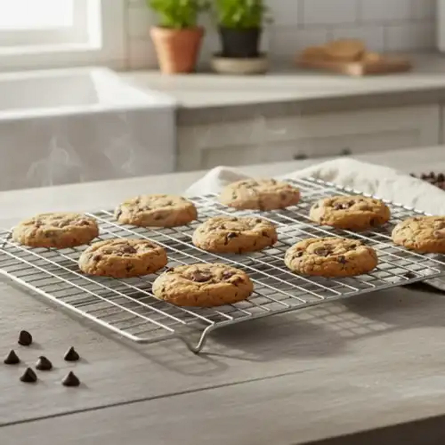 Image of Millini Silver Cooling Rack 470mm x 350mm