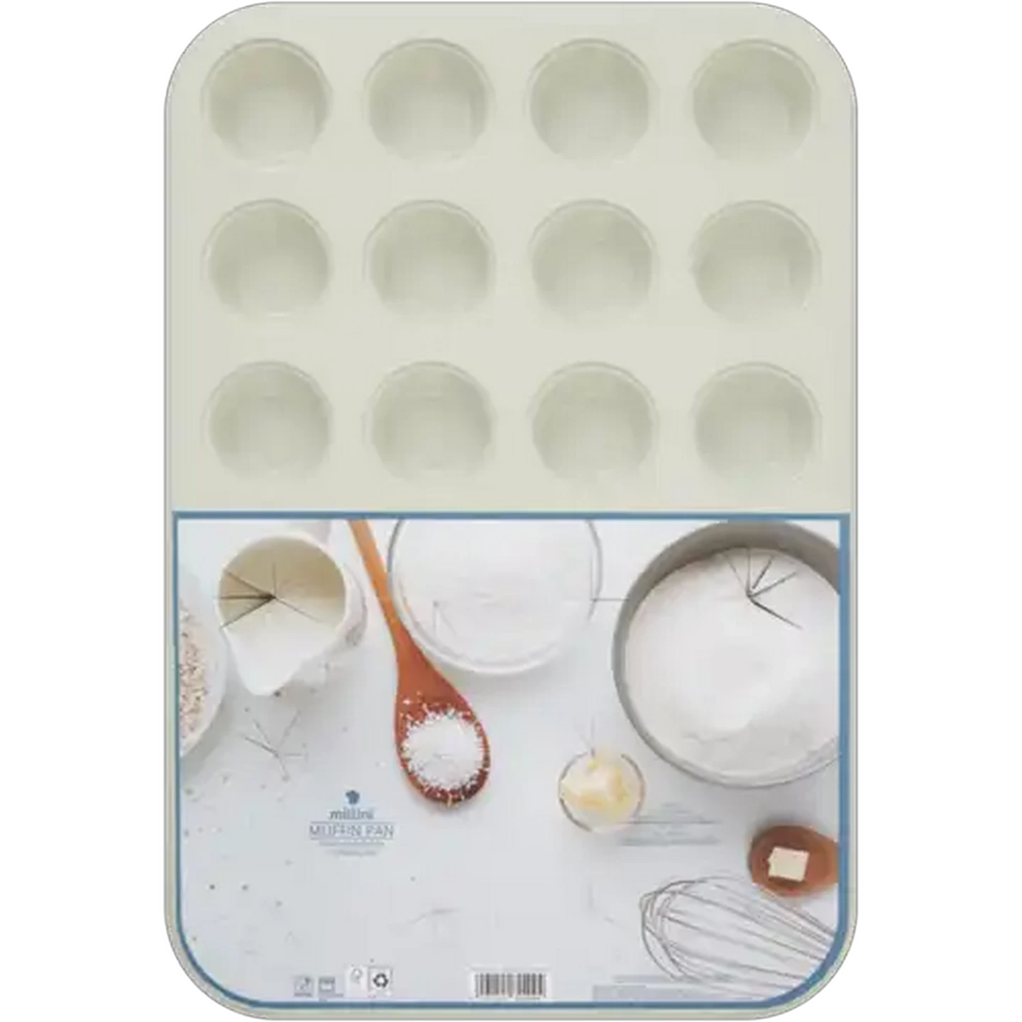 Image of Millini Cream 24 Cup Muffin Pan 379mm x 260mm x 22mm