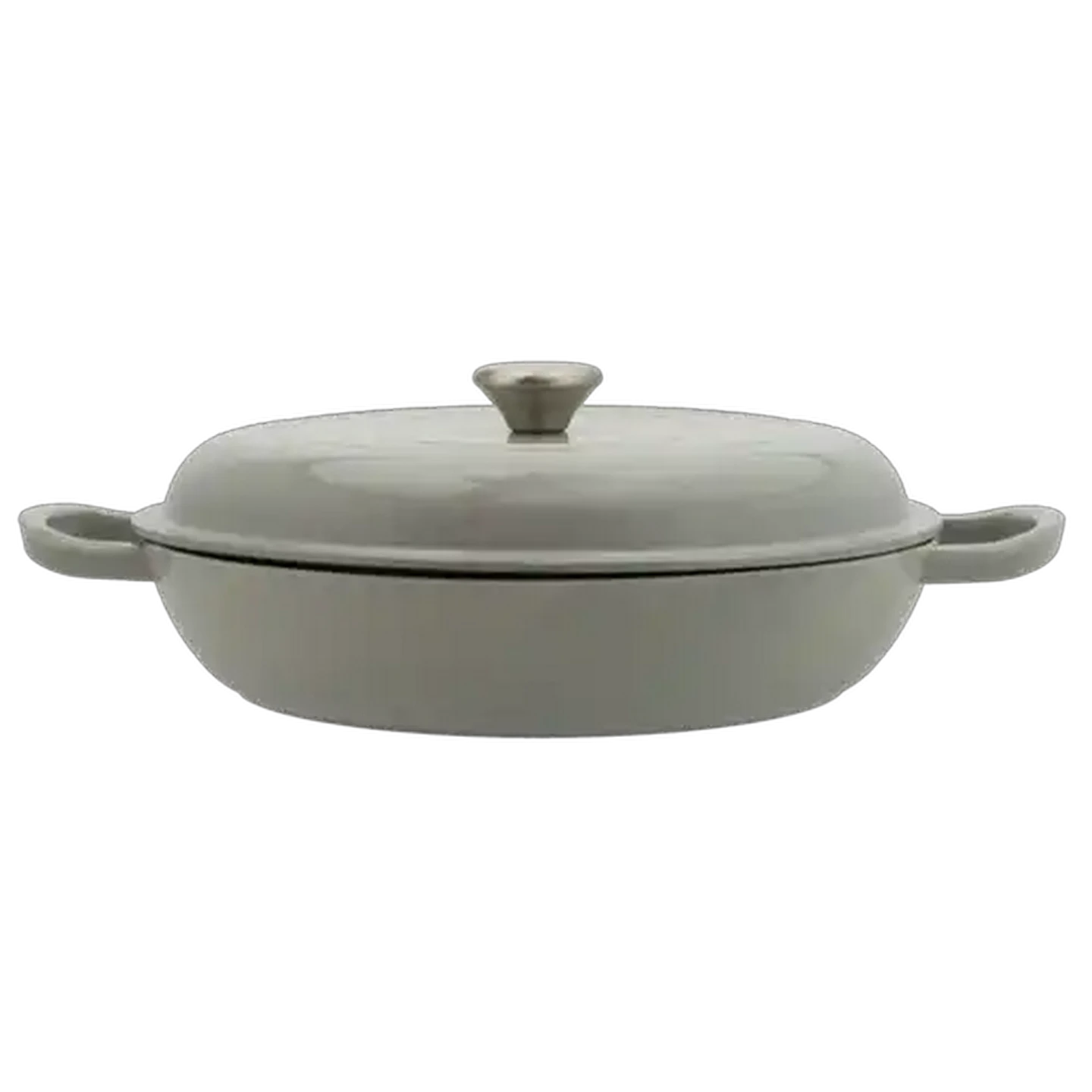 Image of Forage And Feast Cream Shallow Casserole Pot 30cm