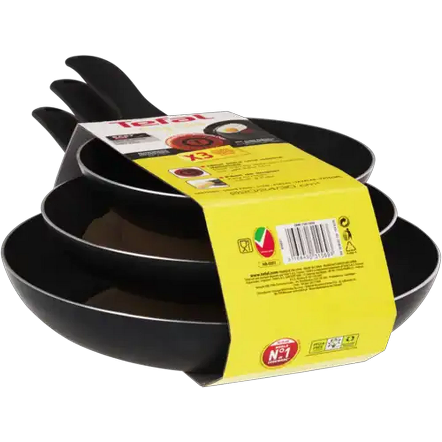 Image of Tefal Non-Stick Coating Fry Pan Set 3 Piece