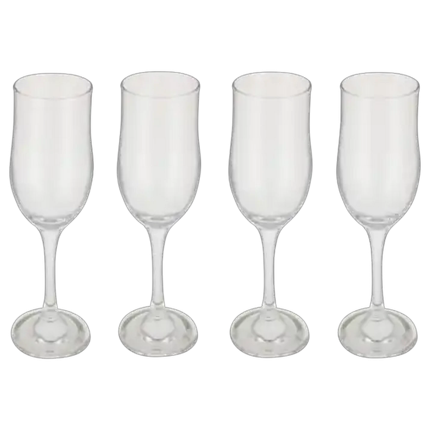 Image of LAV Nevakar Blush Flute Glasses 200ml 4-Pack