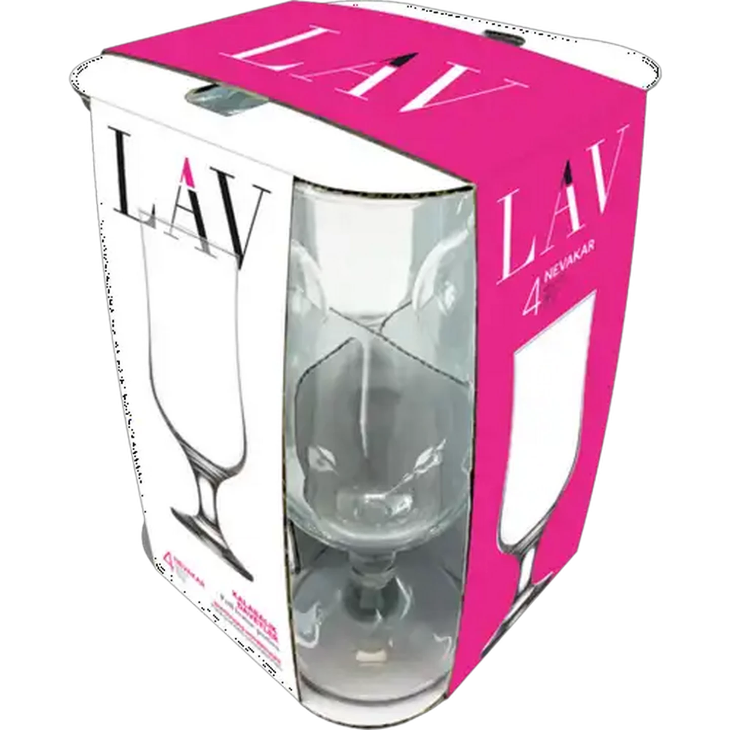 Image of LAV Nevakar Blush Beer Glasses 350ml 4-Pack