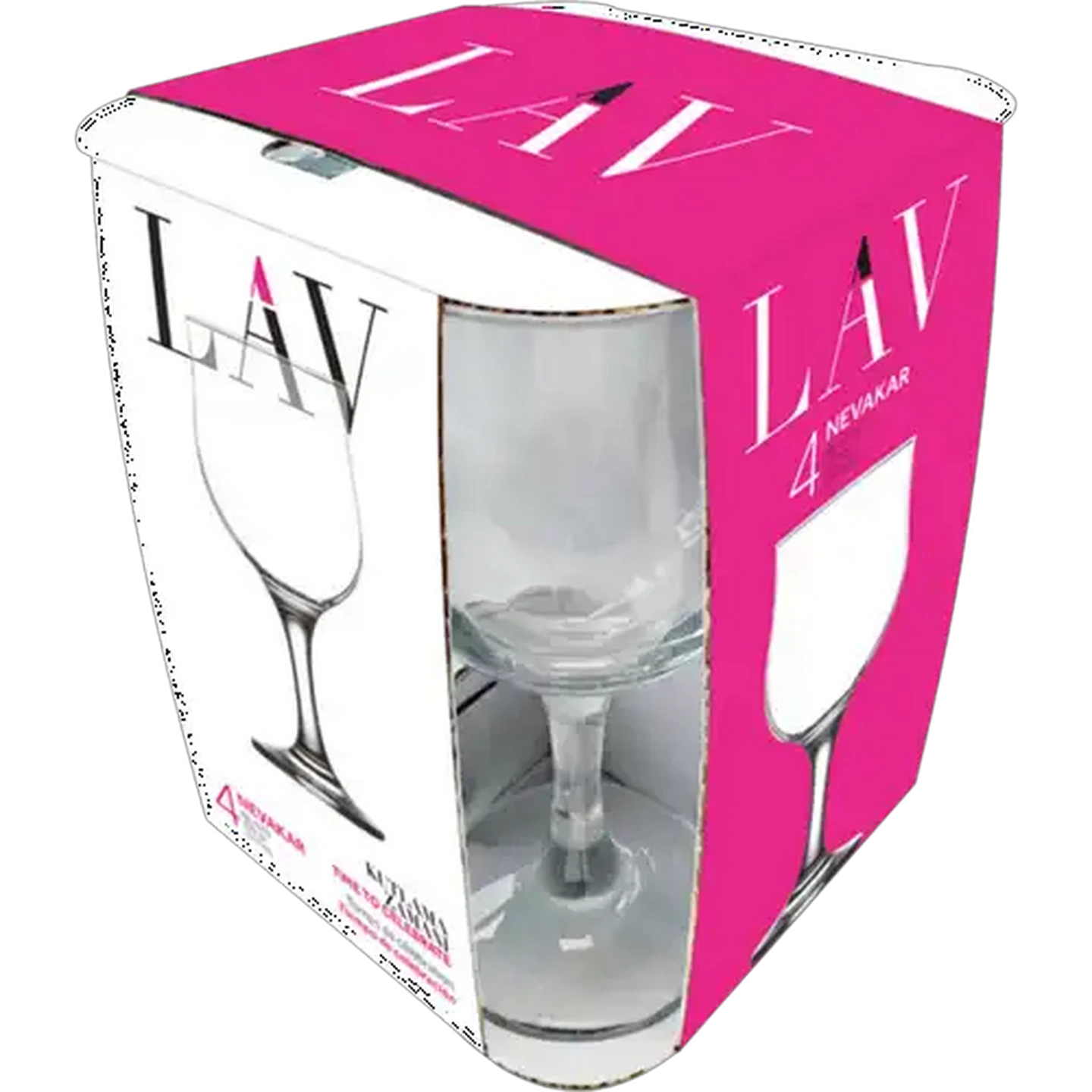 Image of LAV Nevakar Stemmed Red Wine Glasses 240ml 4-Pack