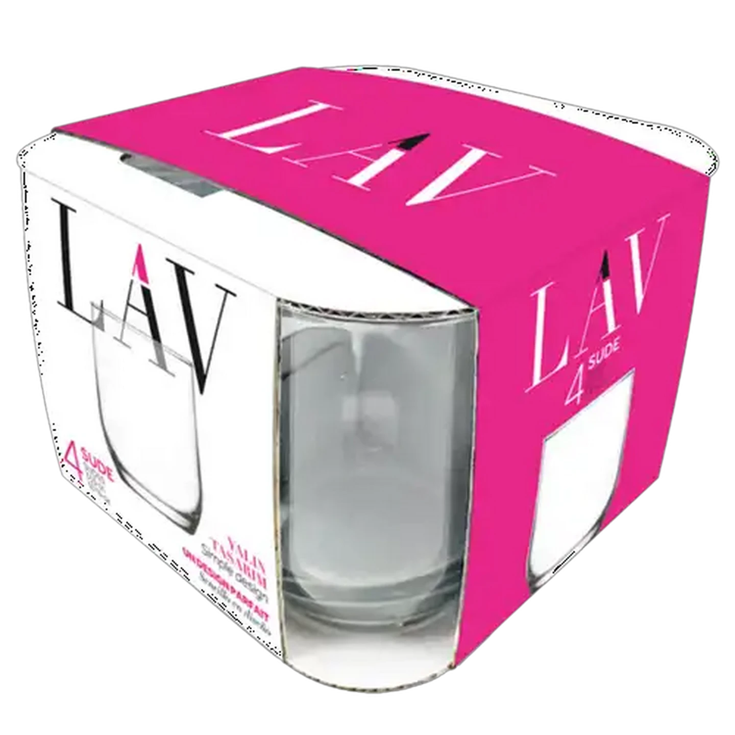 Image of LAV Nevakar Blush Tumber Glasses 315ml 4-Pack