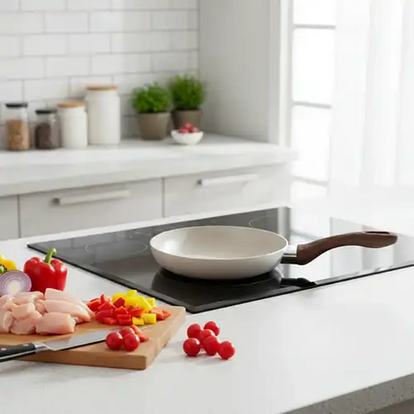 Image of Milex Pressed Aluminium Non Stick Frying Pan 20cm & 26cm 2 Piece