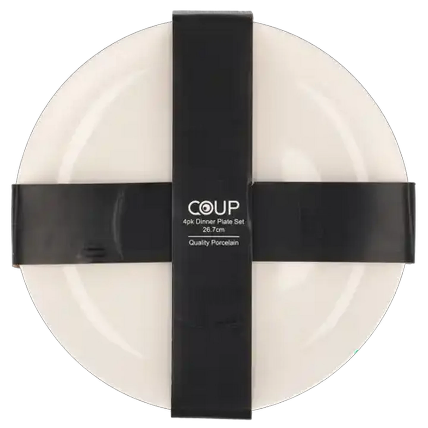 Image of Coup White Porcelain Dinner Plates 26.7cm 4-Pack