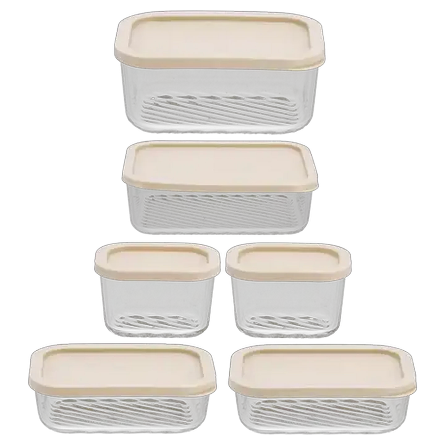 Image of Simple Truth 6-in-1 Glass Container Set with Lids