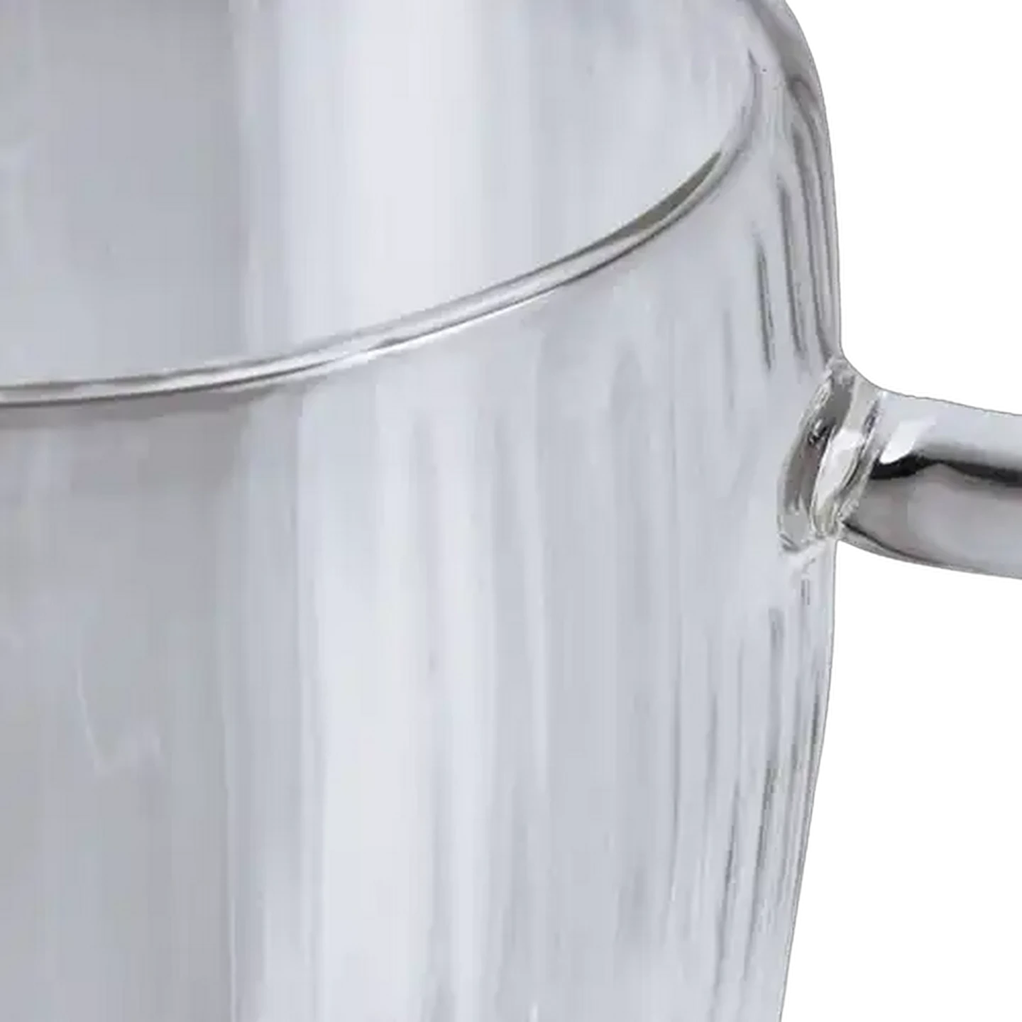 Image of Double Wall Ribbed Glass Mug 350ml