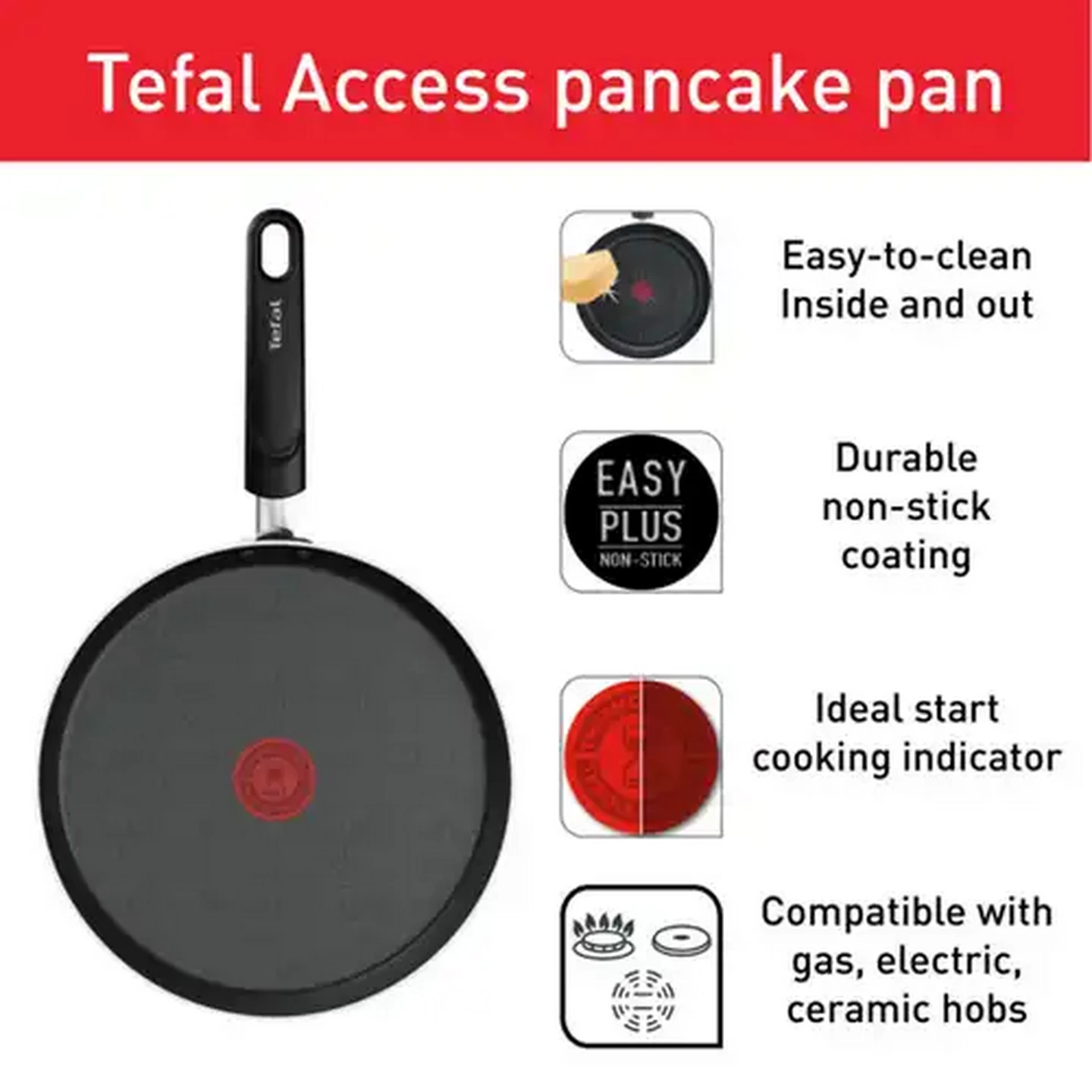 Image of Tefal Access Pancake Pan 28cm