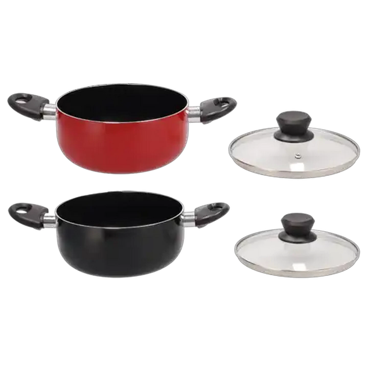 Image of Majoré Easy Non-Stick Aluminium Casserole with Lid 20cm (Colour May Vary)