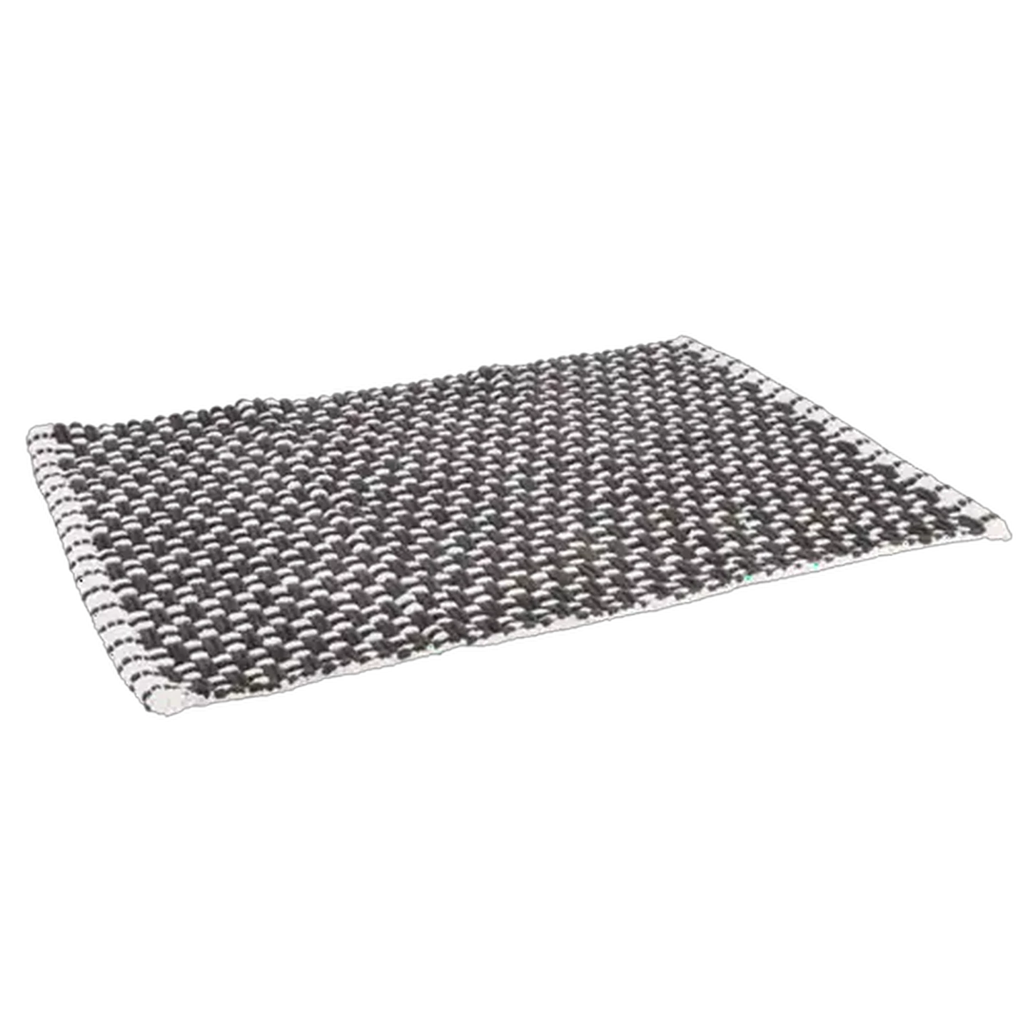 Image of Essentials Charcoal Chenille Twine Contemporary Bath Mat 50 x 70cm