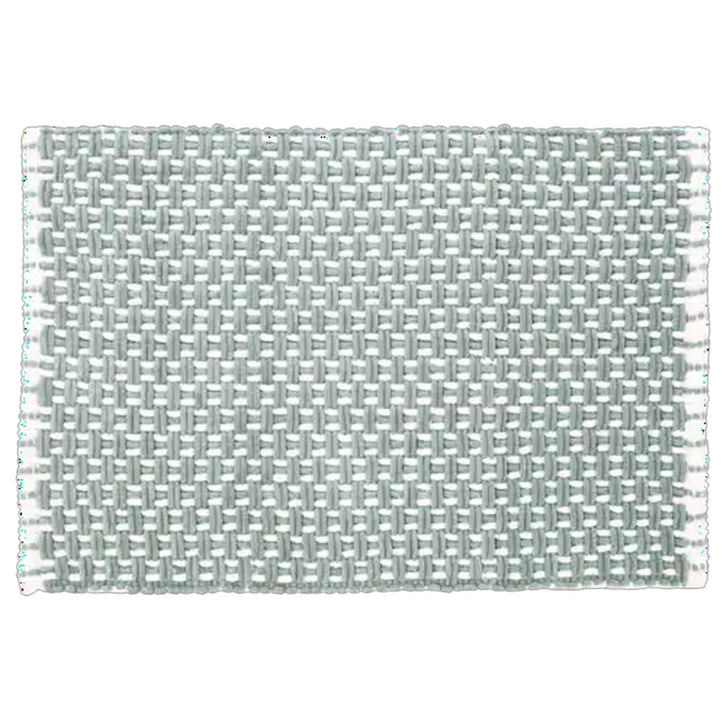Image of Essentials Sage Chenille Twine Contemporary Bath Mat 50 x 70cm