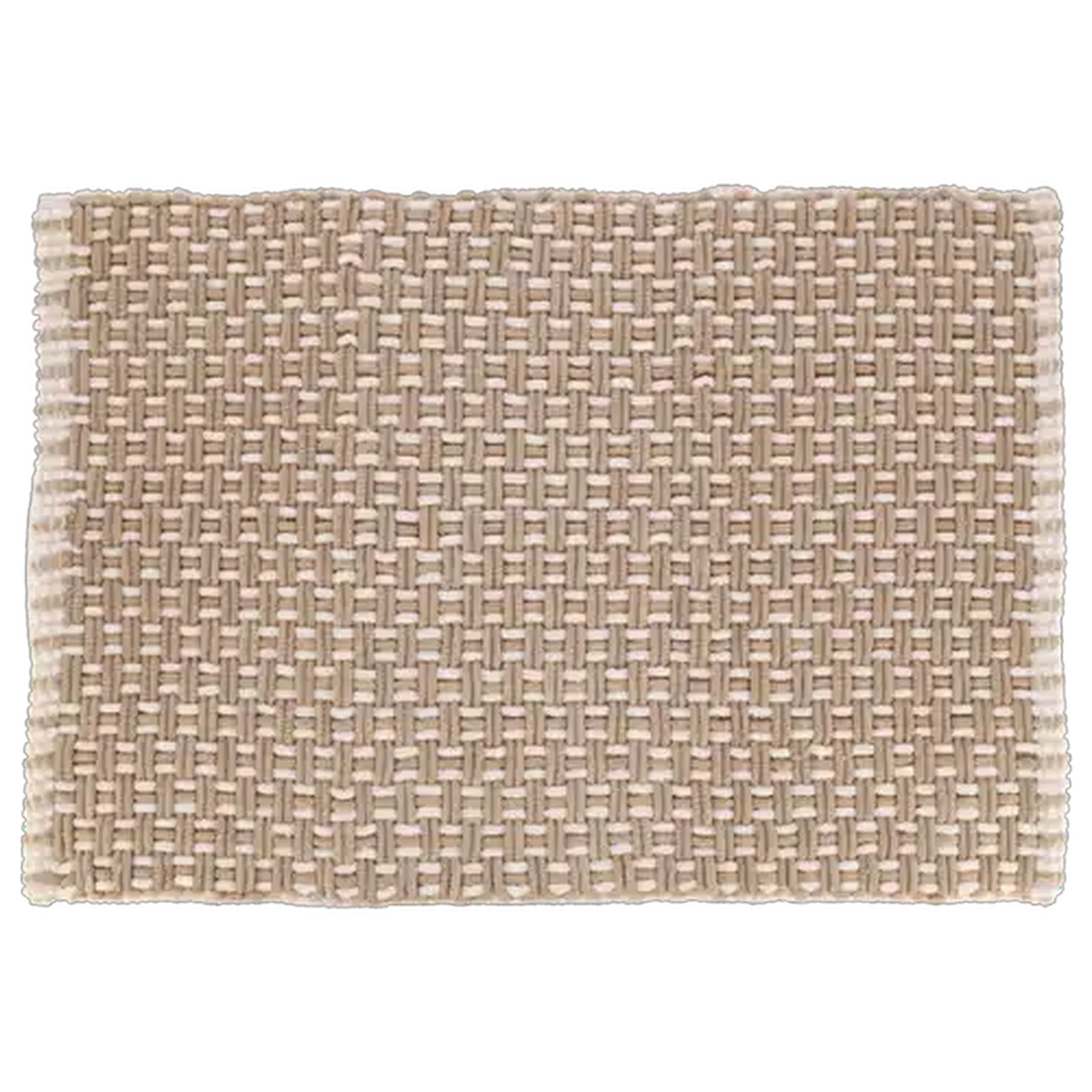 Image of Essentials Stone Chenille Twine Contemporary Bath Mat 50 x 70cm