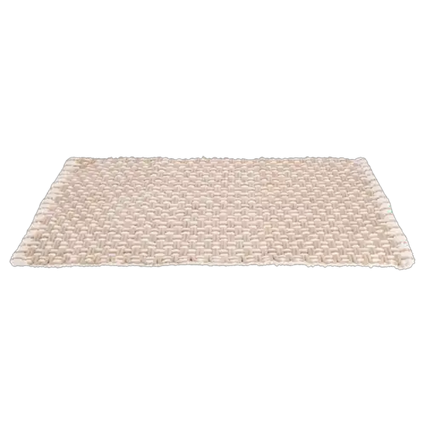 Image of Essentials Stone Chenille Twine Contemporary Bath Mat 50 x 70cm
