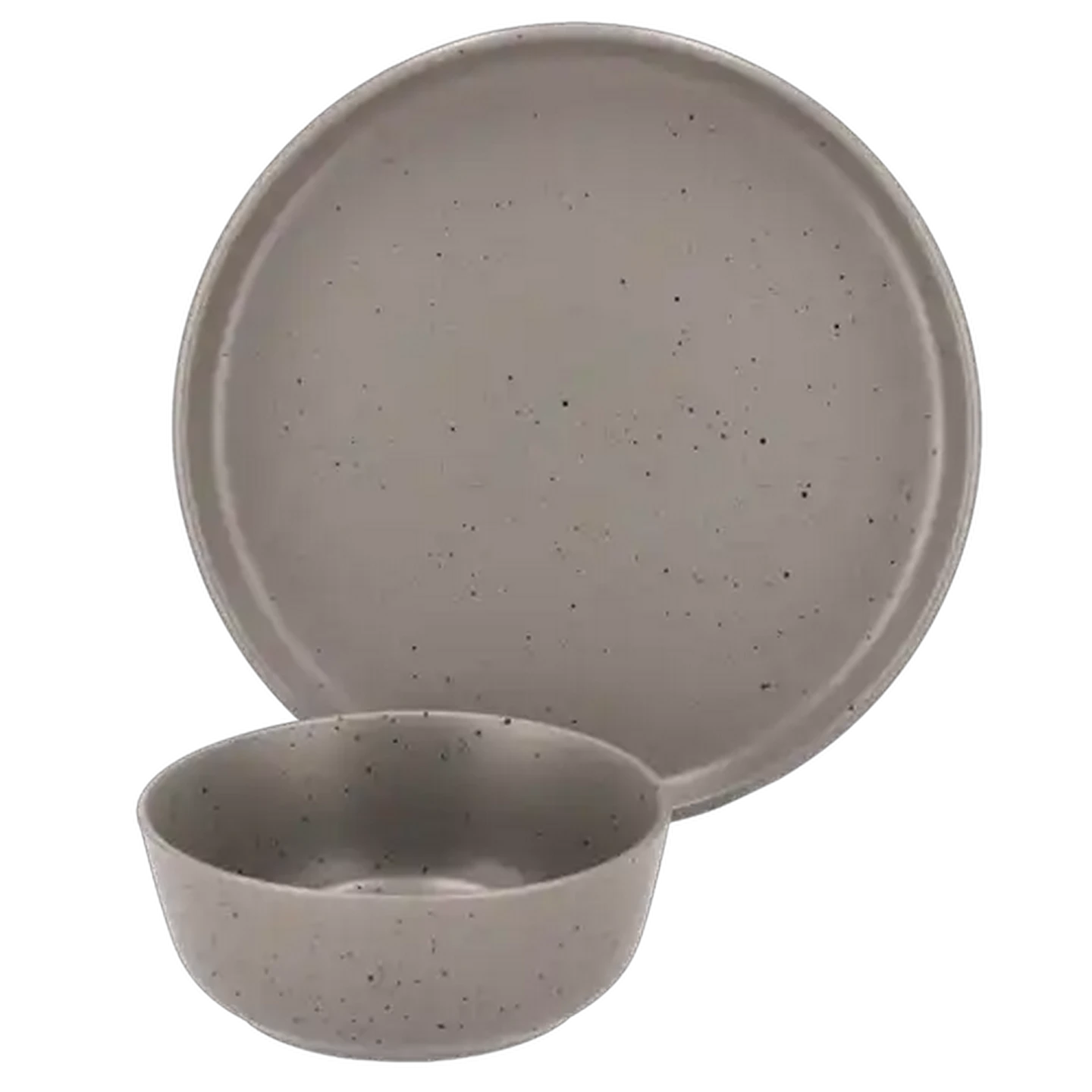 Image of Speckled Grey Stoneware Dinner Plate 26.6cm