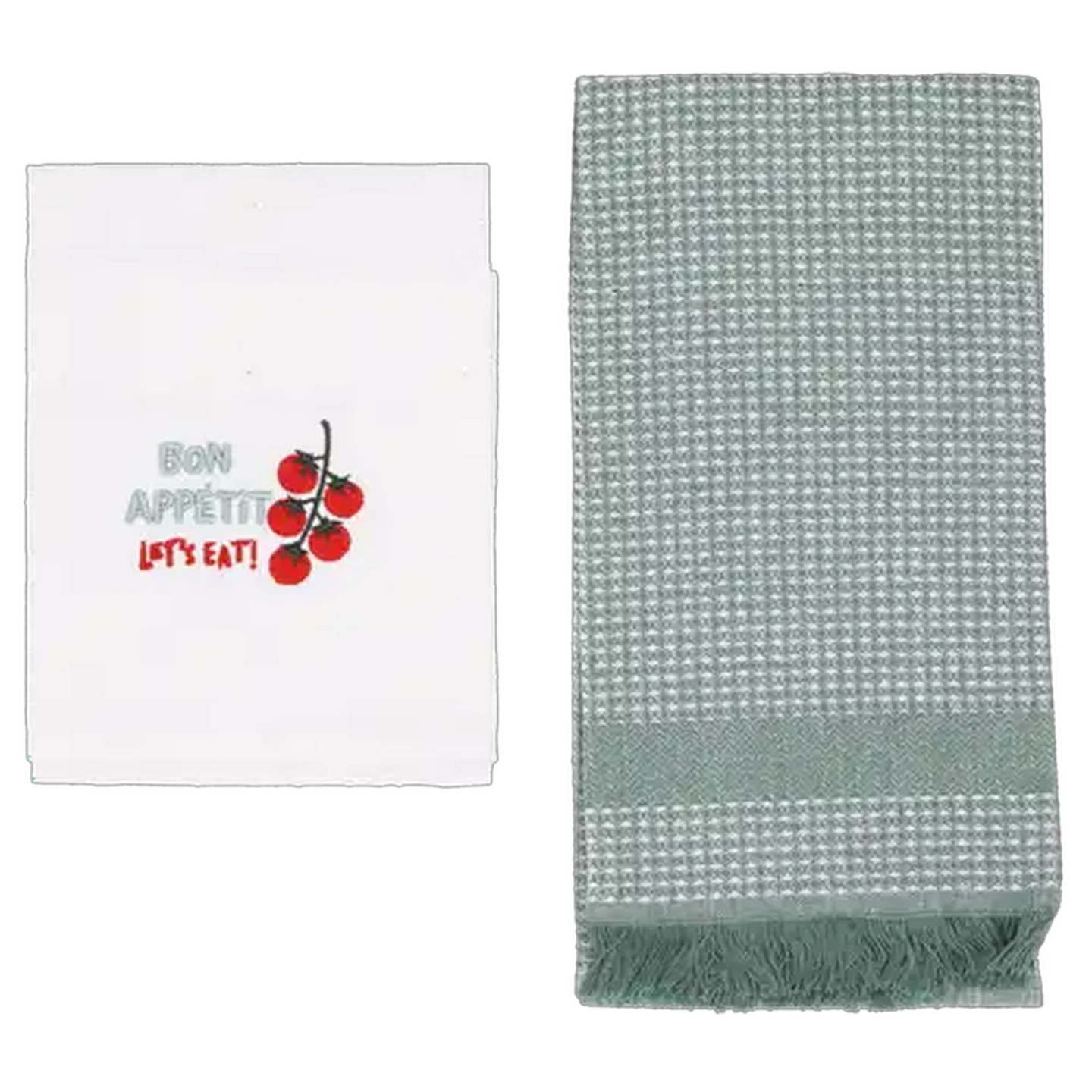 Image of Essentials Dijon Woven Kitchen Cloth 40 x 60cm 2-Pack (Design May Vary)