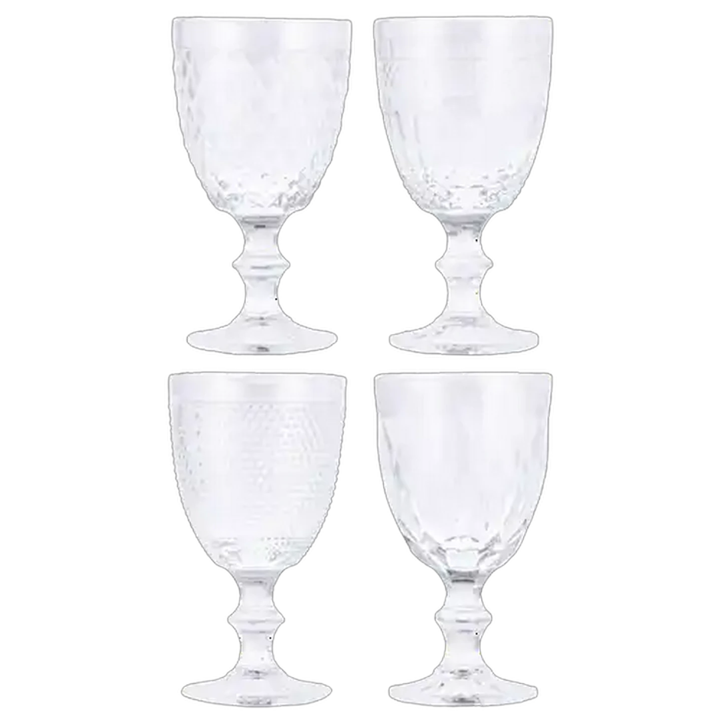 Image of Nova Stemmed Wine Glass Set 330ml 4-Pack (Colour May Vary)