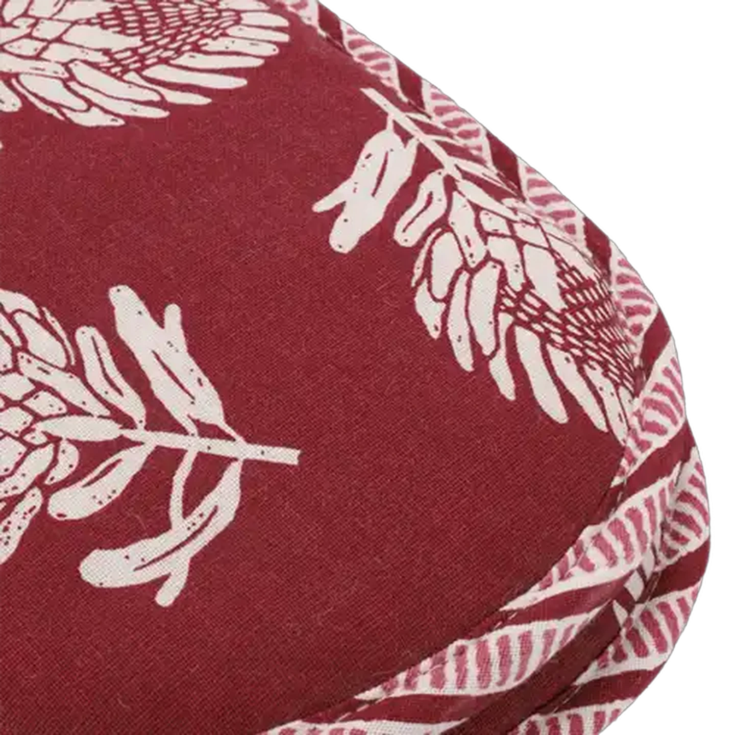 Image of Essentials Burgundy Protea Cotton Double Oven Glove 18 x 78cm