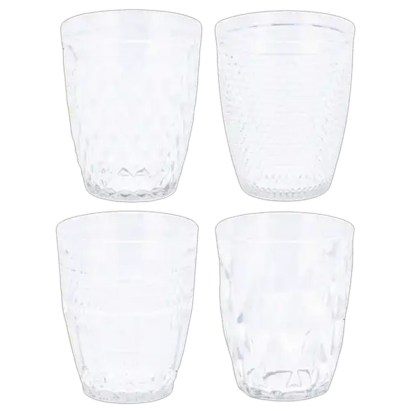 Image of Nova Glass Tumbler Set 260ml 4-Pack (Design May Vary)