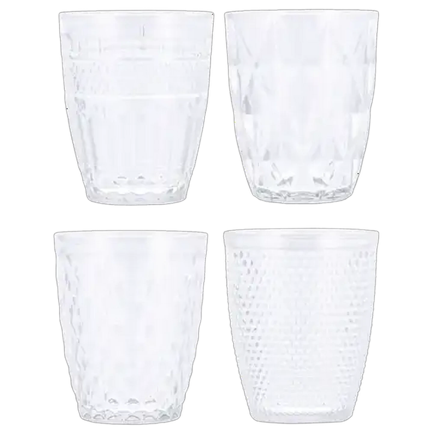 Image of Nova Glass Tumbler Set 260ml 4-Pack (Design May Vary)