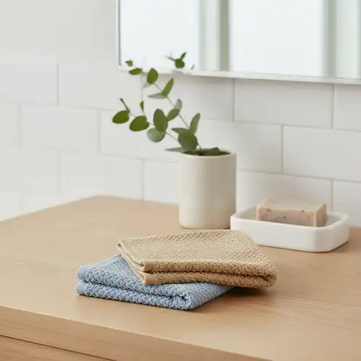 Image of Essentials Rio Jacquard Face Cloth 30 x 30cm 2-Pack