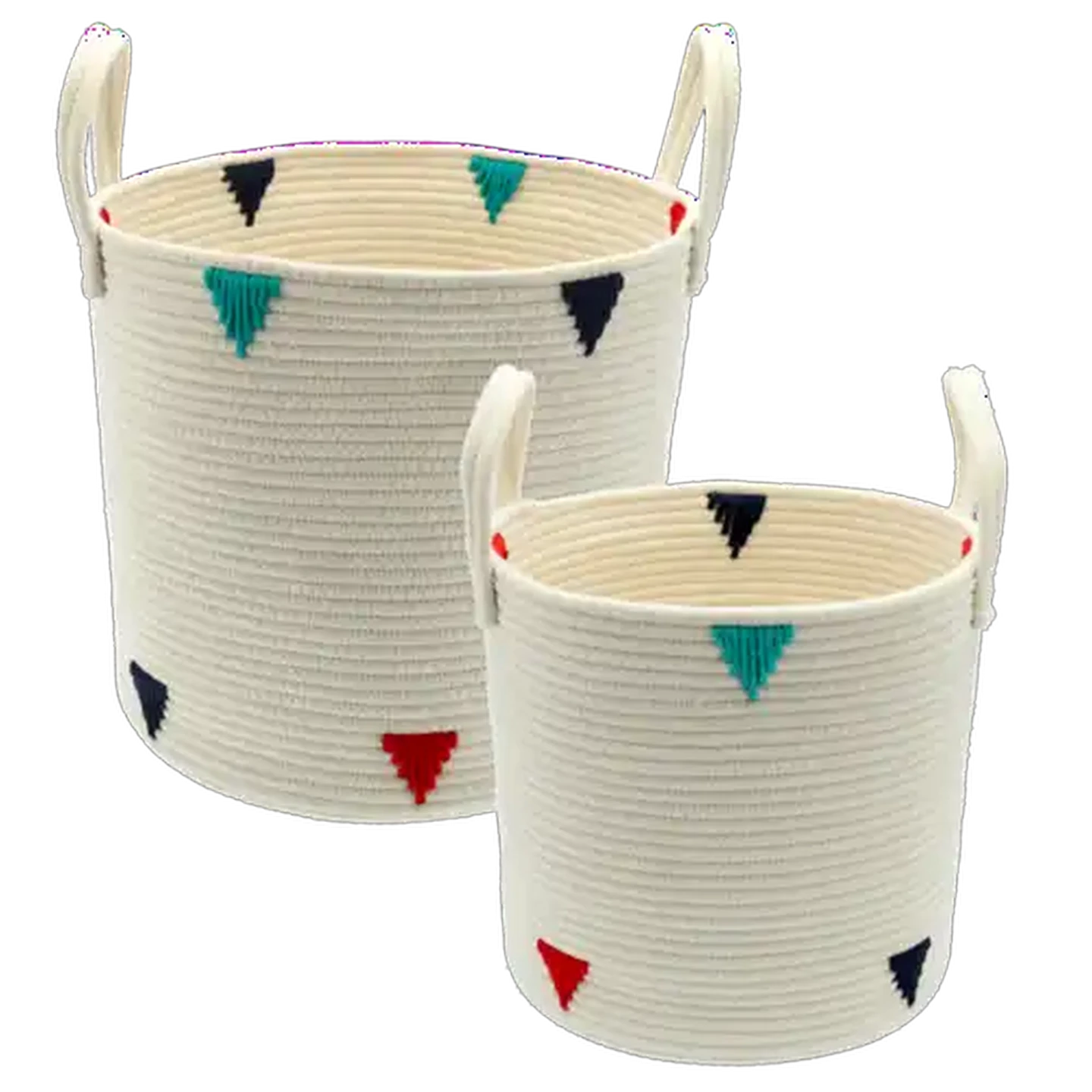 Image of Storage Knitted Trilogy Basket 2 Piece