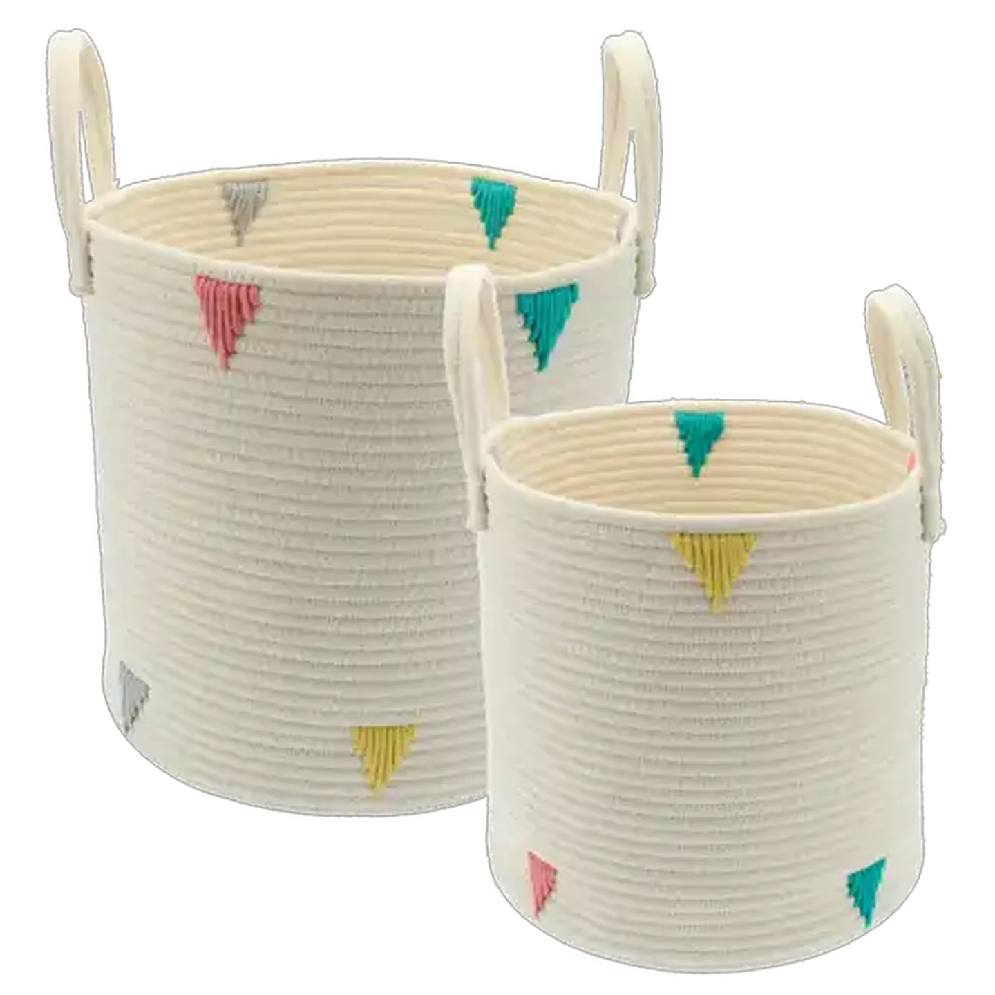 Image of Storage Knitted Trilogy Basket 2 Piece