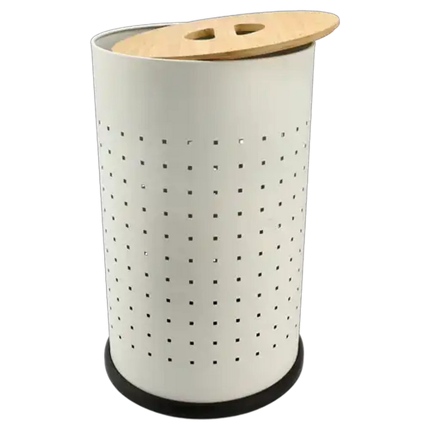 Image of My Bin Iron & Bamboo Laundry Bin 55L