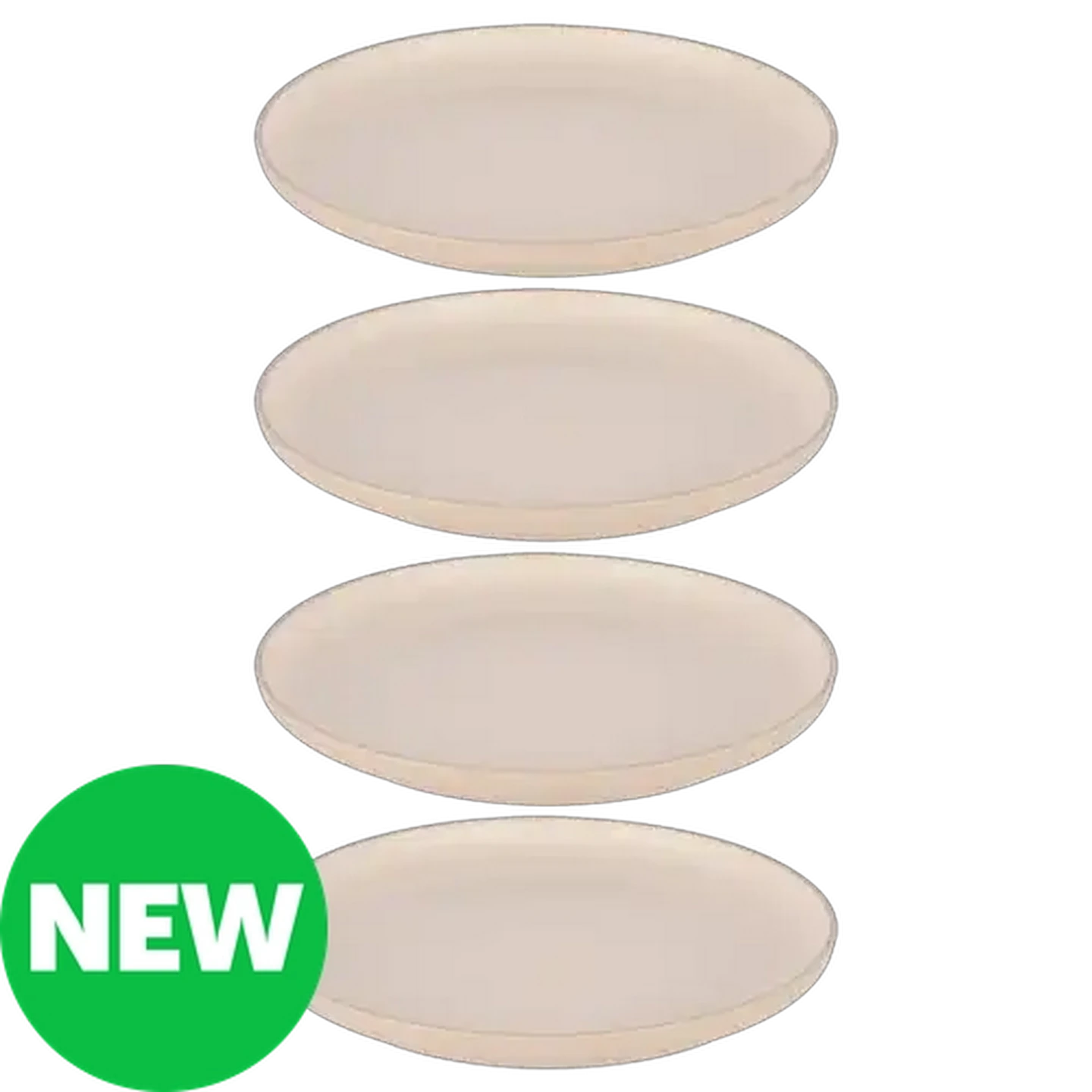Image of Melville Cream Stoneware Dinner Plates 26.5cm 4-Pack