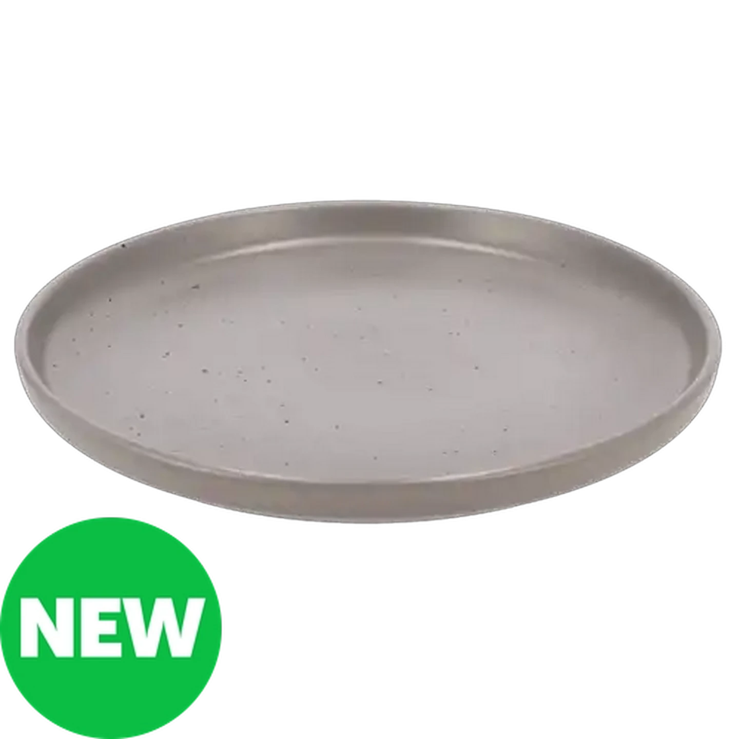 Image of Speckled Grey Stoneware Dinner Plate 26.6cm